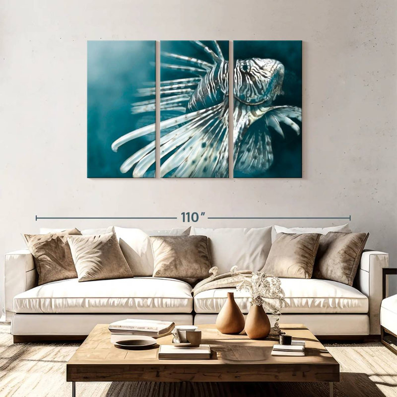 Lionfish Stripes, 48" H x 74" W