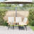  L-Shaped Sofa Natural 231X173x78 Cm Poly Rattan