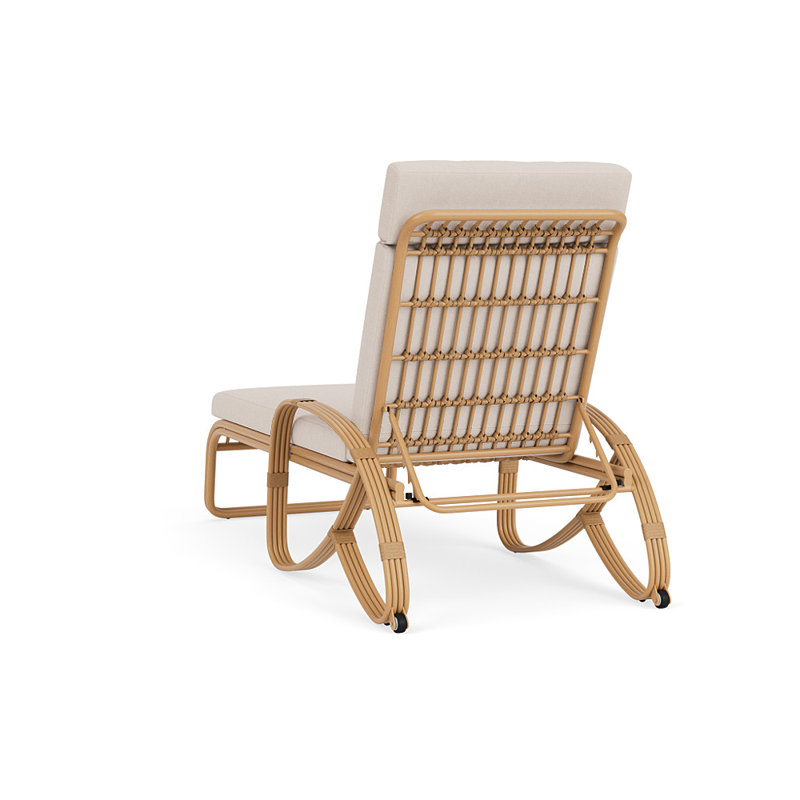 Riviera Outdoor Chaise Lounge, Canvas Birds Eye
