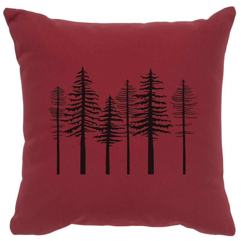 Coussin Wooded River Image - Arbres - Albâtre, Albâtre
