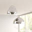 Saundra 3 - Light Matt Brushed Nickel Cluster Pendant