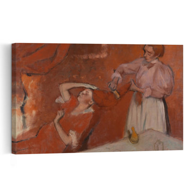 Peignage capillaire, vers 1896. Estampe d'art mural contemporaine abstraite impressionniste.