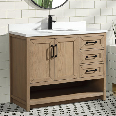 Ensemble de meuble-lavabo 42 po Venice / finition chêne gris