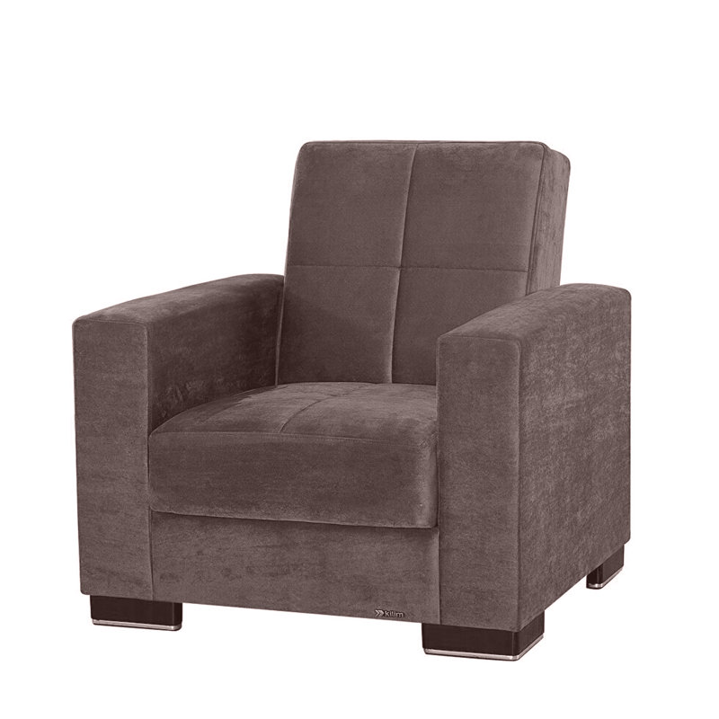 Chaise de canapé, Velours brun