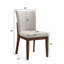 Ensemble de chaises incurvées en bois massif brun de style Mid-Century 2 pièces
