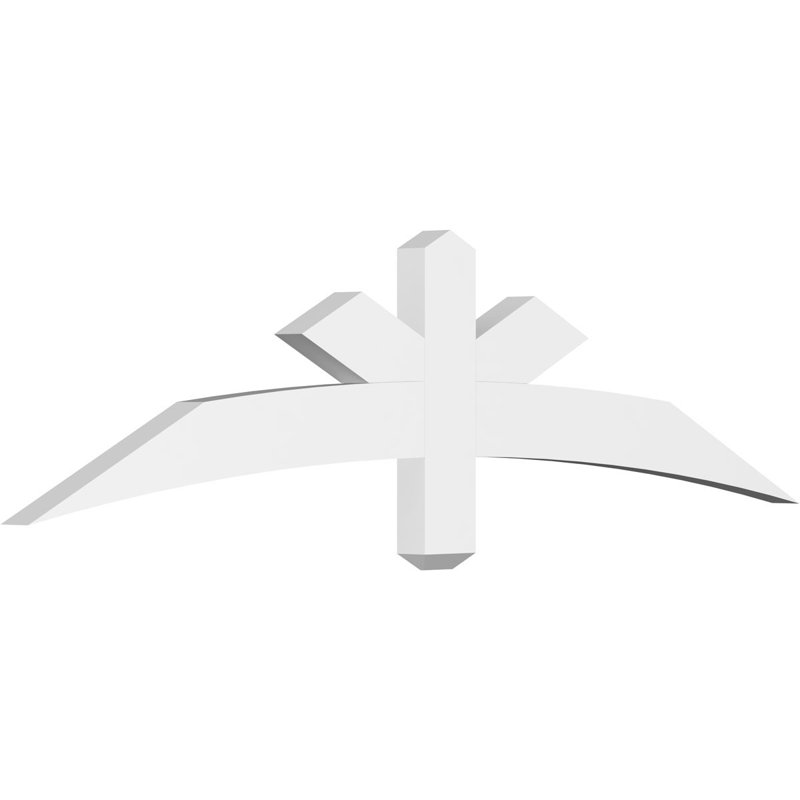 Support de pignon Alberta Alberta, H 15 po x l 60 po (pas: 6/12), P 6 po x F 6 po, PVC