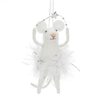 Ballerina Mouse Ornament