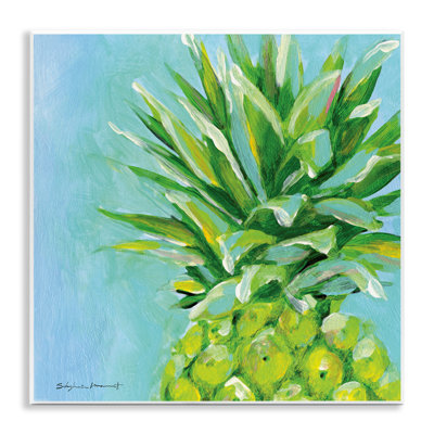 Art mural tropical tropical avec ananas par Stephanie Workman Marrott