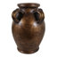 Vase de table en terre cuite Heritage avec poignées côtelées pour une décoration rustique - Grand vase urne à fleurs avec finition en céramique vieillie pour la décoration du salon