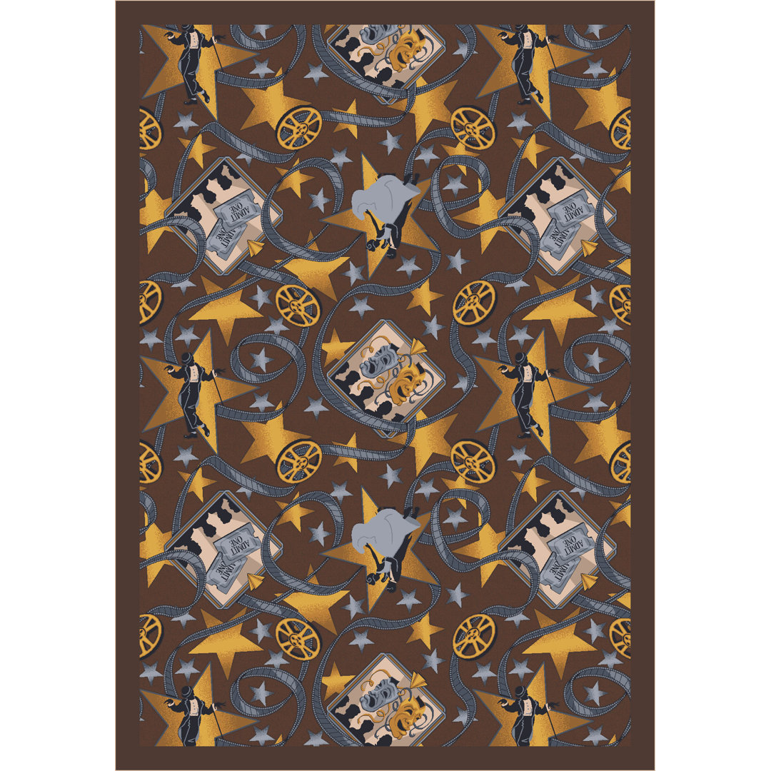 Gaming and Entertainment Silver Screen by Joy Carpets Area Rug Joy Carpets Rug