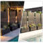 Mur de jardinière en métal avec treillis et roues, lit de jardin surélevé extérieur mobile, double usage pour la décoration et la plantation d'intimité, avec trous de drainage, parfait pour les plantes grimpantes, les légumes et les fleurs de vigne - un incontournable pour les amateurs de jardin-2061264654-2061264656