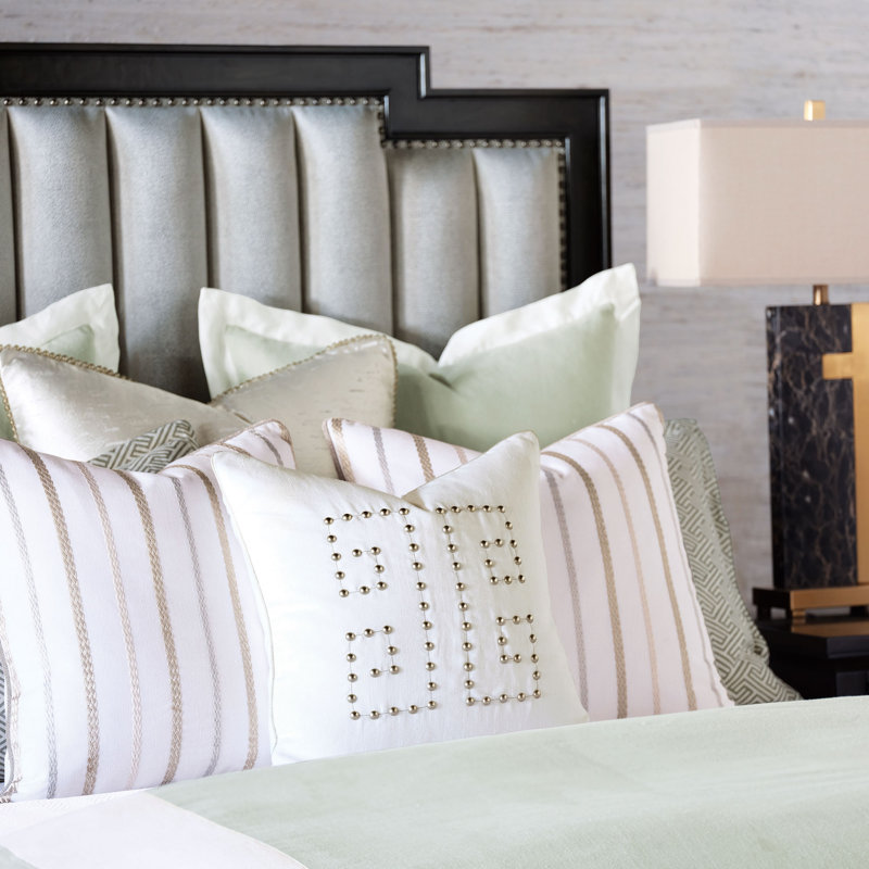Decima Square Pillow Cover & Insert, Faux Down