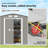 Spacious Garden Tool Metal Shed,Outdoor Storage Shed-123834587