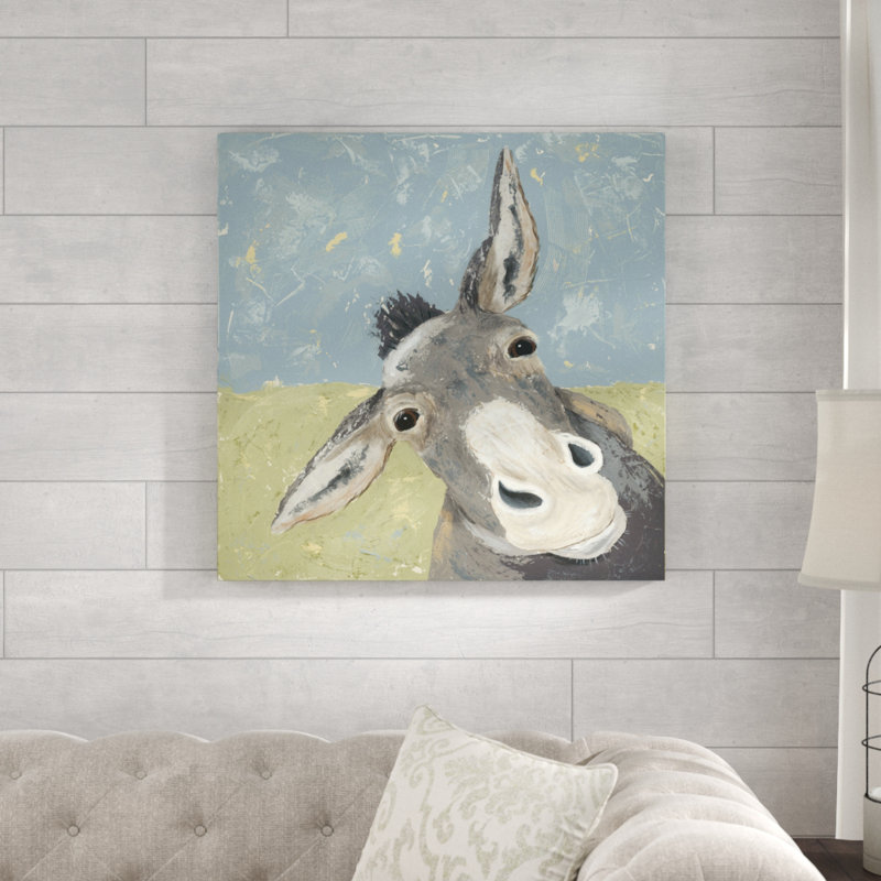 «Farm Life-Mule» par Jade Reynolds, reproduction d'art sur toile, H 30 po x l 30 po, Toile tendue