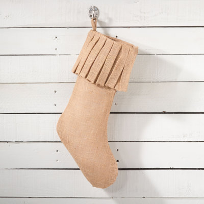 Chaussette de Noël en jute