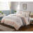 Elegant 9 Piece Bedding Set, Polyester Comforter With Farmhouse Flair