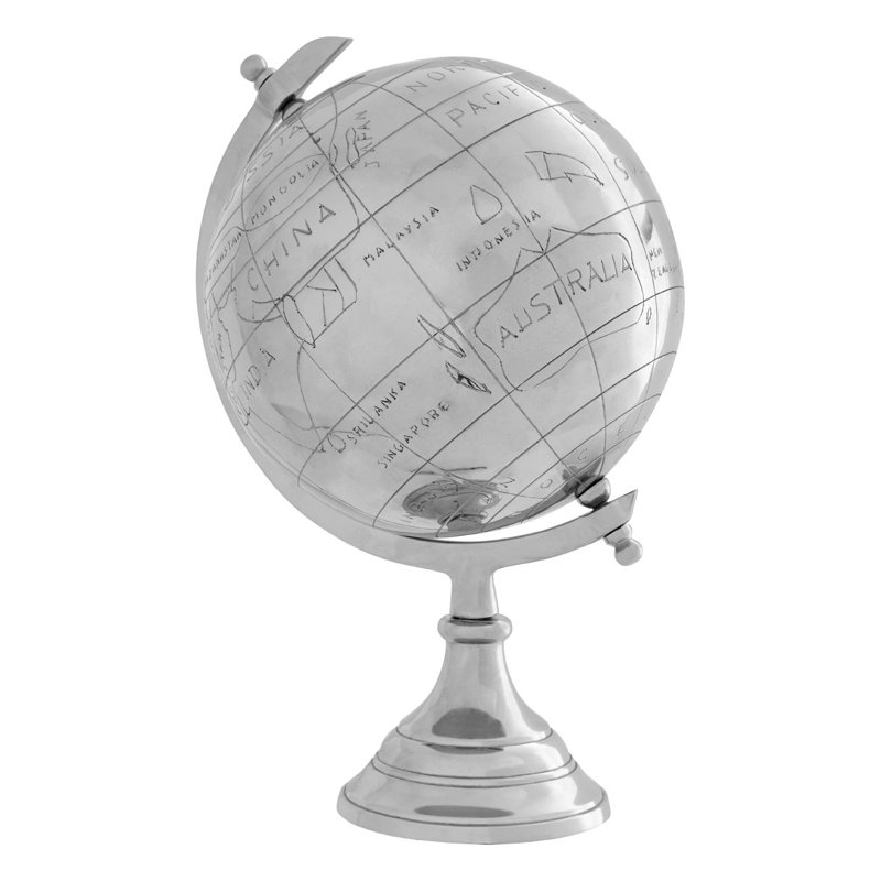 Colvin Metal Tabletop Globe, 59cm H x 42cm W x 42cm D