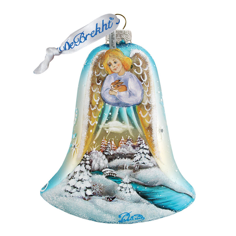 Holiday Splendor 3.5'' Handmade Glass Holiday Shaped Ornament
