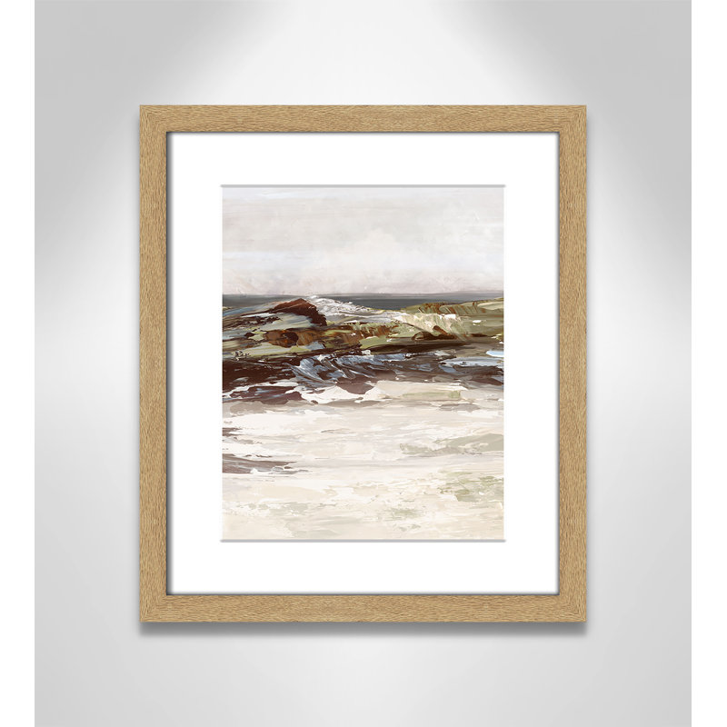 «Stoney Peak Print» par Casa Fine Arts, H 15 po x l 13 po x P 1,25 po, Impression encadrée naturelle avec passe-partout