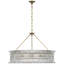 AERIN Rhine 36" Ring Chandelier with Crystal-122340400
