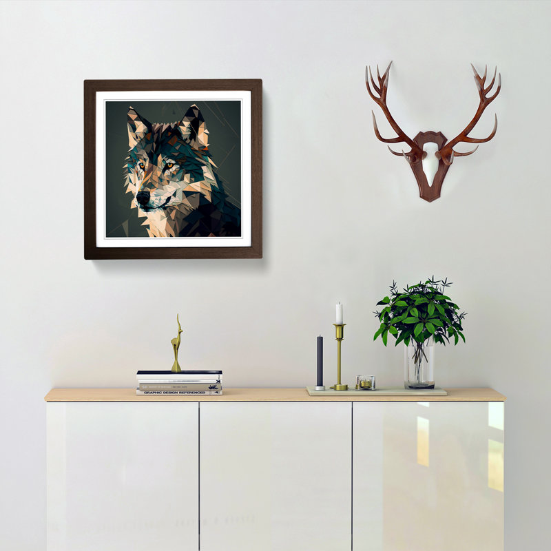 Wolf Polygon - Framed Print