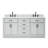 Jameal 72'' Solid Wood Double Bathroom Vanity with 0.75'' Carrara Marble Top-1272290796-1239037111