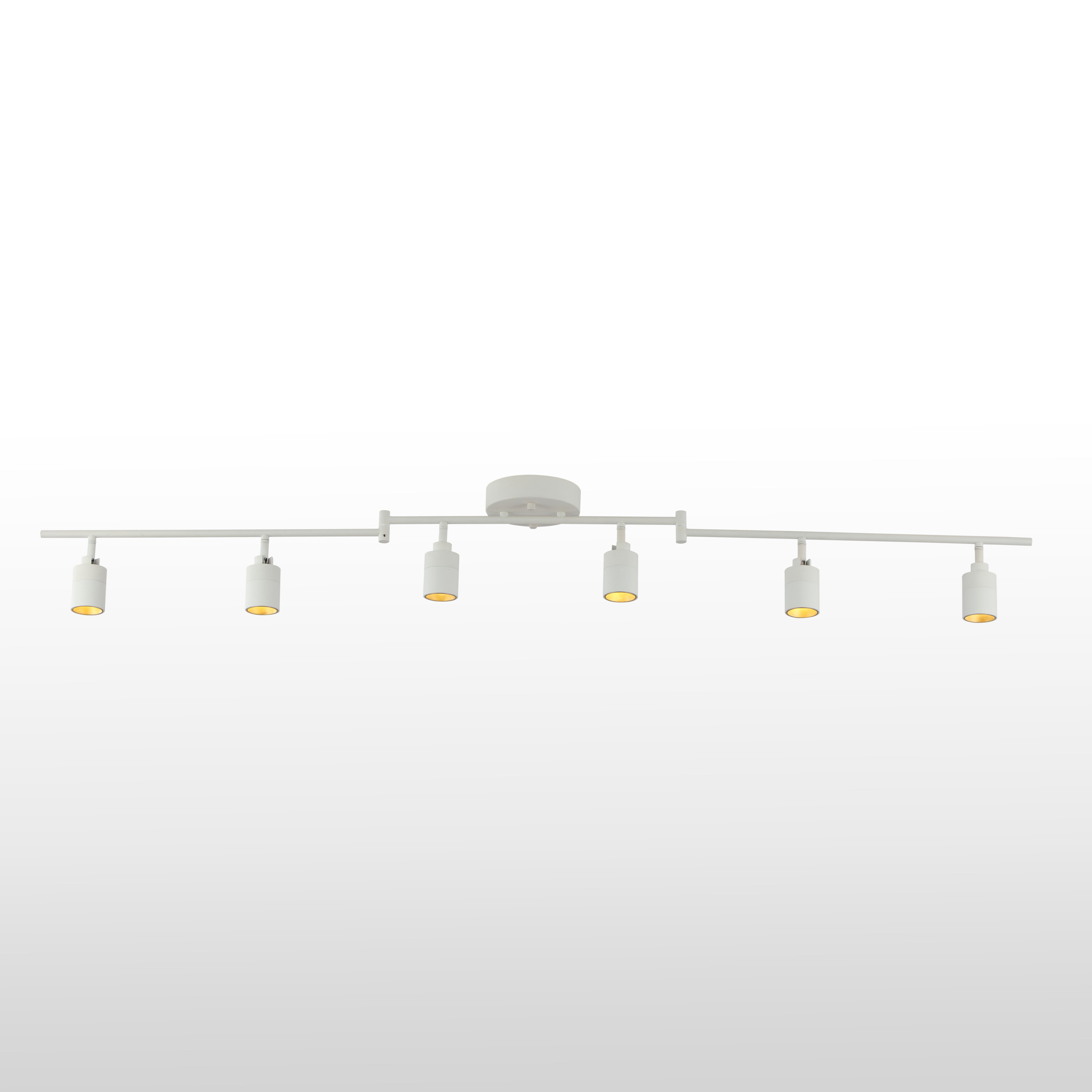 Kit éclairage Sur Rail H LED – 6 Spots GU10 10W 3CCT – Blanc Chaud/neutre/froid – Dimmable, CRI 90+ – 2 Rails De 1m