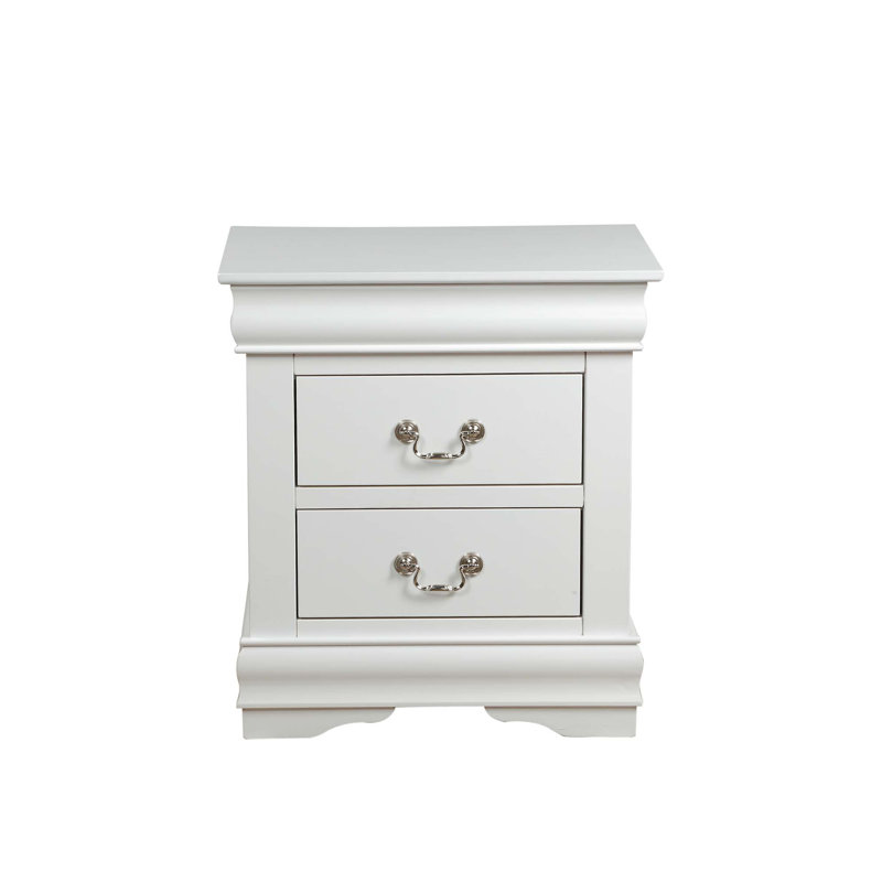 Table de chevet fonctionnelle, Blanc