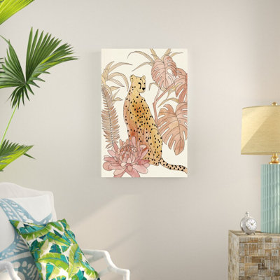 Reproduction d’art sur toile tendue « blush Cheetah III » par Annie Warren