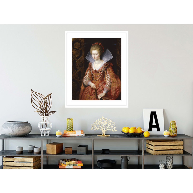 Portrait de Charlotte-Marguerite de Montmorency, princesse de Condé par Peter Paul Rubens, impression giclée encadrée