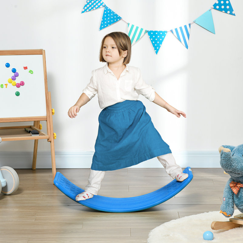 ZONEKIZ Balance Board Kids Wobble Board 82 x 27.5 x 19.5cm Dark Blue