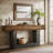 63" Console Table, Farmhouse Entryway Table, Narrow Wood Sofa Table for Living Room, Foyer-555772473