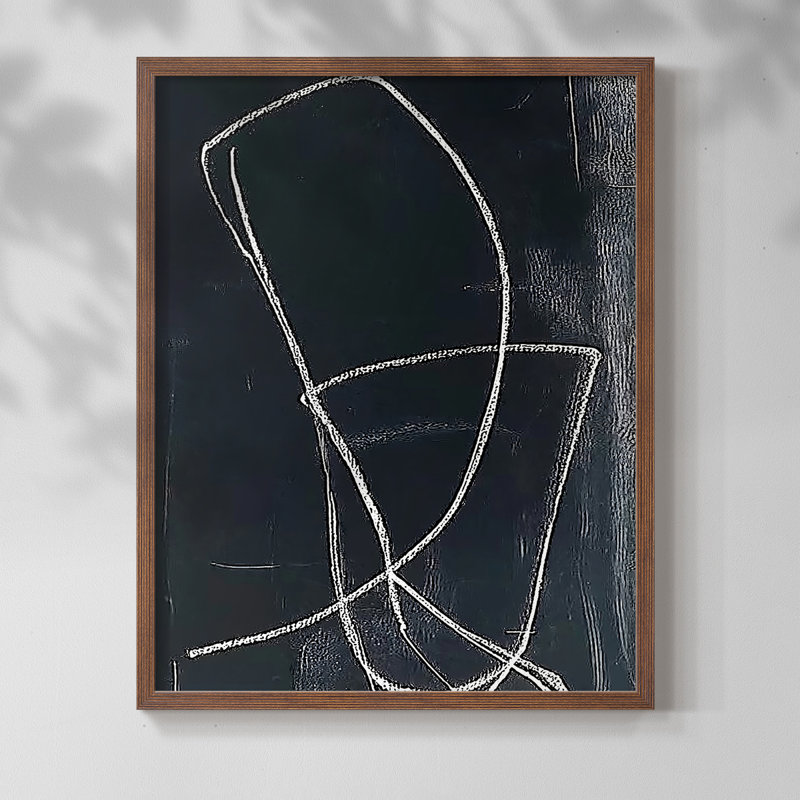 "ABSTRACT Series DC XXXVI" par J Paul, Noyer, H 15 po x l 12 po
