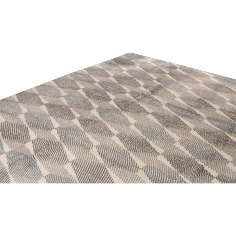 Tapis rectangulaire noué à la main