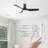 44" Flush Mount Smart Ceiling Fan with Light-138456944