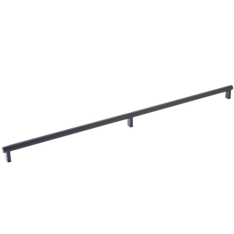 Select Brass Bar Pull, 24", Knurled Bar Flat Black