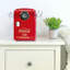 Coca-Cola 4,2 pte Mini réfrigérateur de comptoir avec haut-parleur Bluetooth, refroidisseur thermoélectrique portatif à 6 canettes et réfrigérateur, réfrigérateur à boissons rétro, rouge