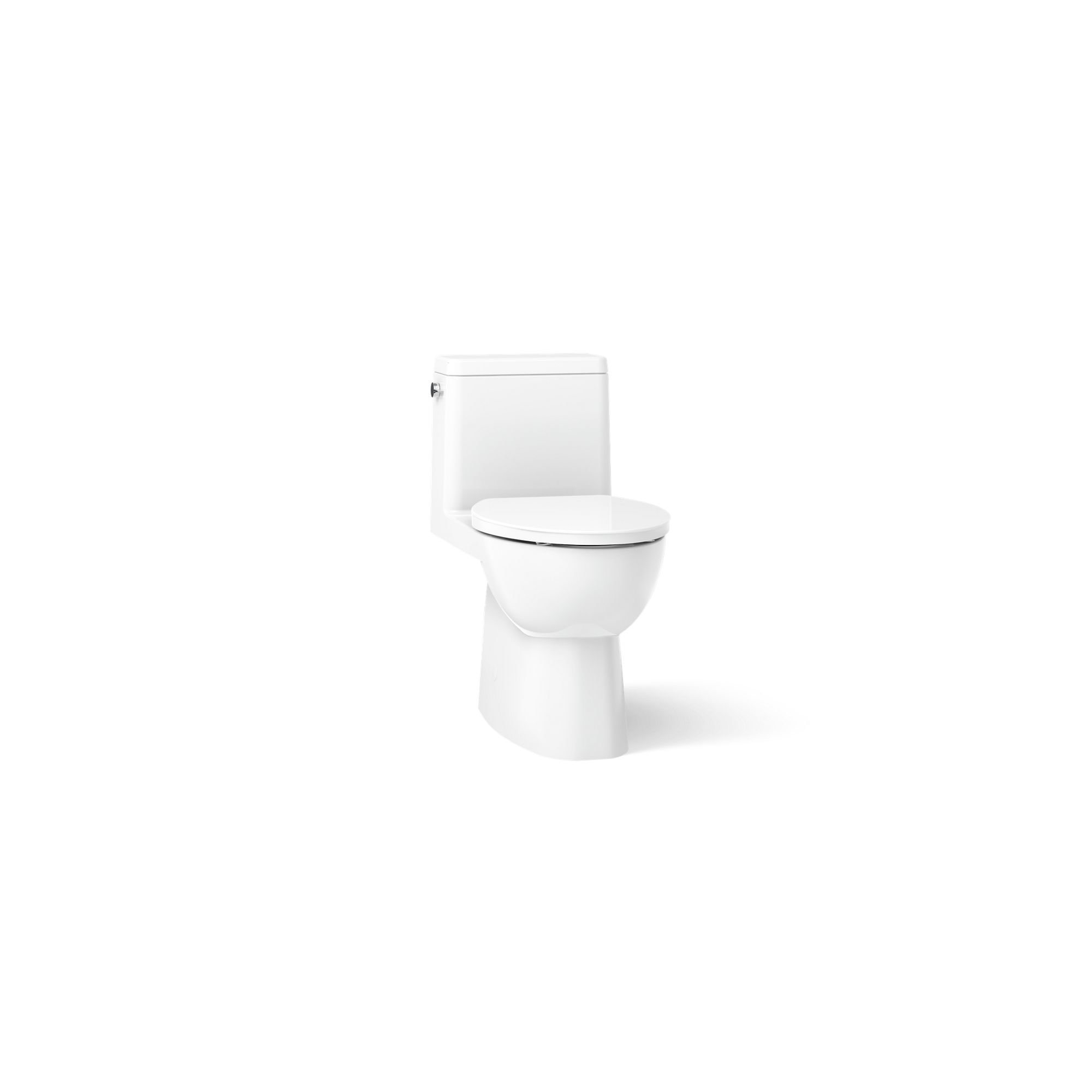 Reach 1.28 GPF Water Efficient Elongated Toilet, White