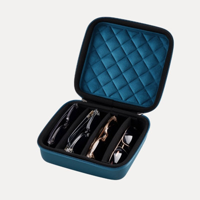 Étui rigide de voyage pour lunettes de soleil, étui portatif pour plusieurs paires de lunettes.