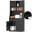 Armoire de rangement 71 po avec station de charge, 2 prises et 1 port USB 1Type-C, garde-manger avec 2 armoires, 1 grand tiroir de rangement et 1 grand comptoir