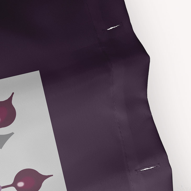 Rideau de douche simple géométrique Anita, Mauve / gris clair