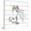 Knute Rainbow Unicorn V, impression sur bois blanc-884511429