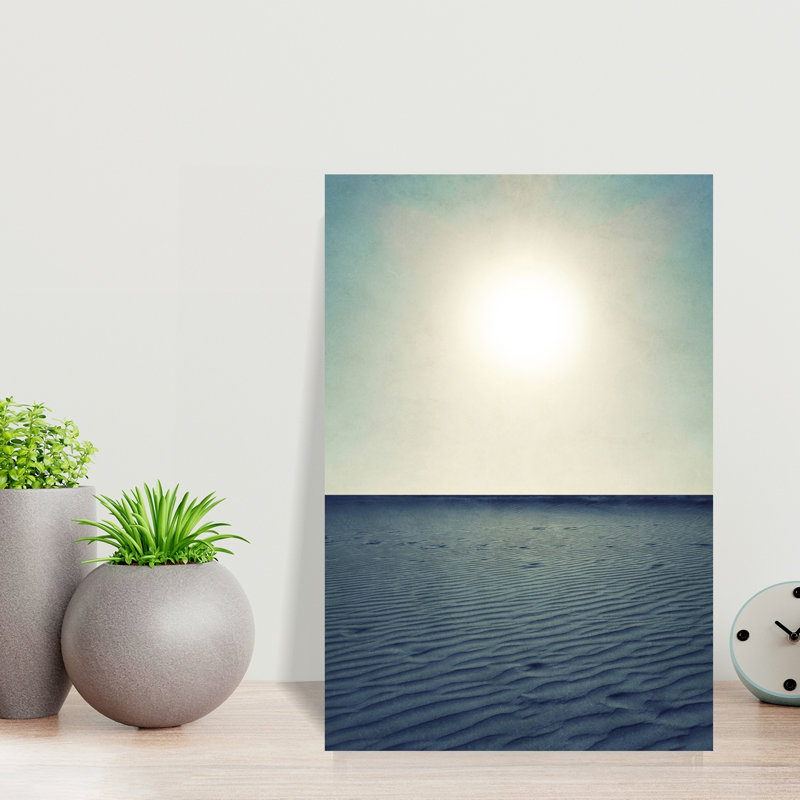 Art contemporain contemporain, paysage paisible biologique, H 18 po x l 12 po