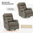 Rudisill Transitional Genuine Leather Swivel Rocker Manual Recliner(Set of 2)-87350121