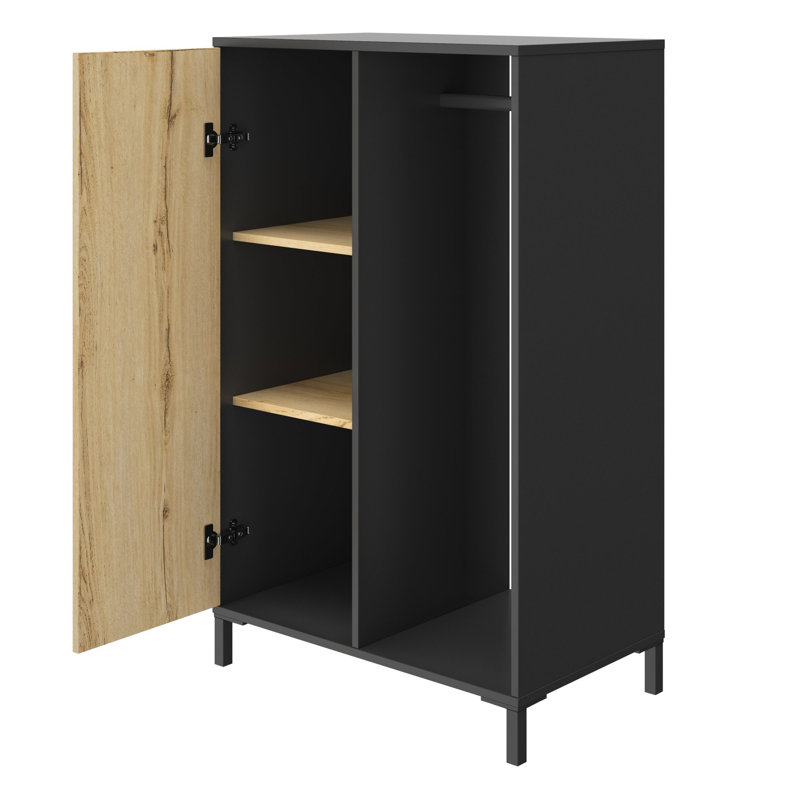 Doukala 1 Door Manufactured Wood Wardrobe