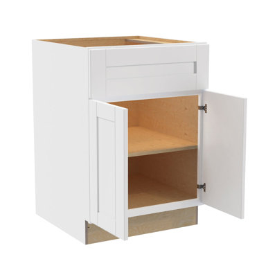 Gallery Express Mercer Assembled 30 in W X 24 in D X 34.5 in H Base Kitchen Cabinet with Drawer