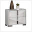 Table de chevet moderne 1pc avec pieds chromés-1124027787