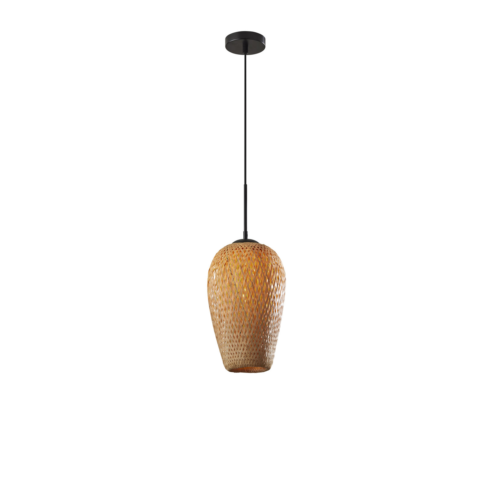 Raima Single Light Solid Wood Pendant