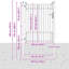 180 cm W Gate Fencing