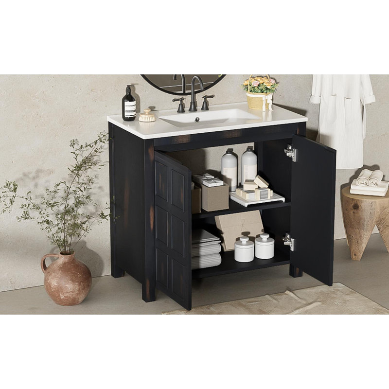 36 " Bathroom Vanity with Ceramic Sink